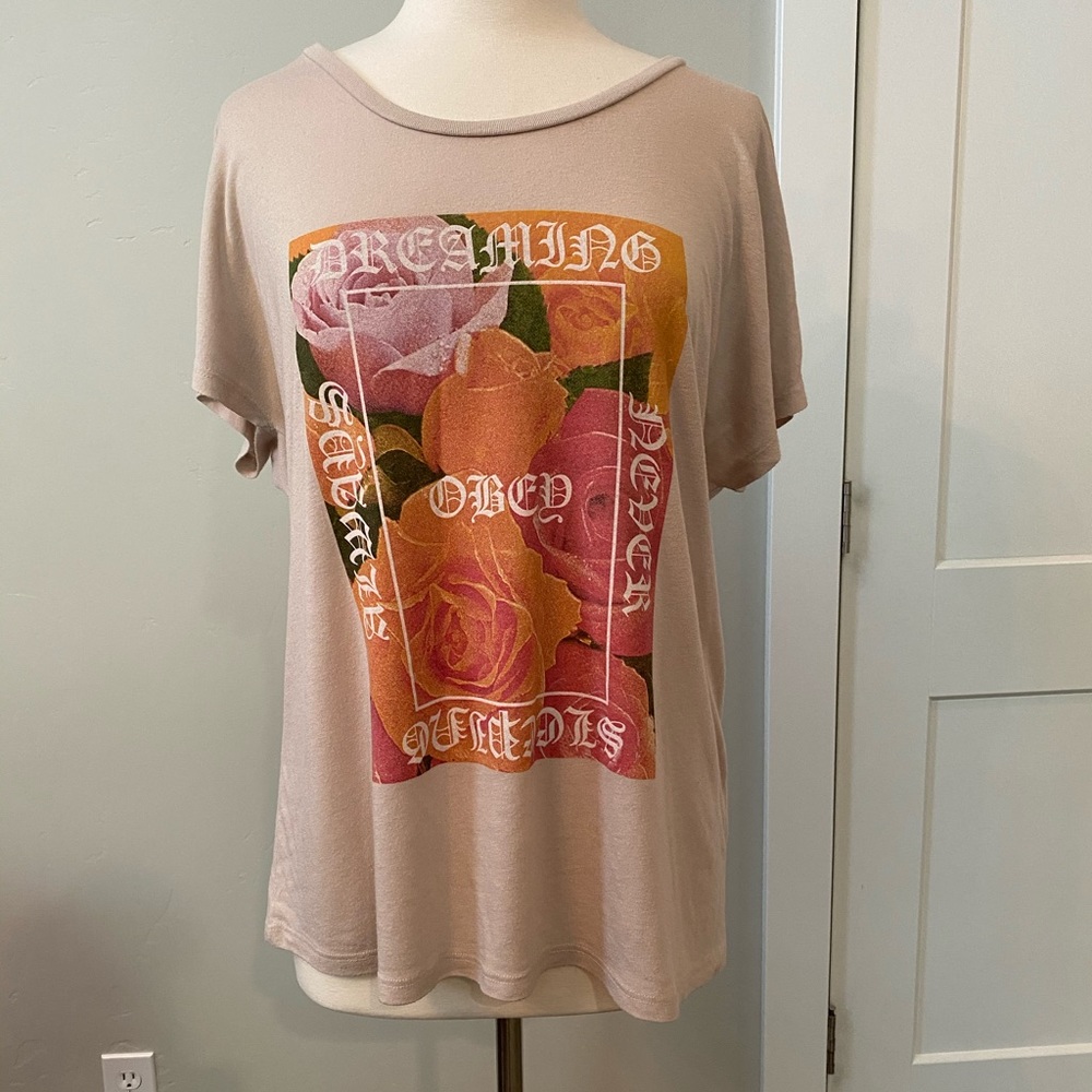 Obey Cream Graphic Tee